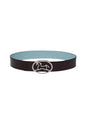 RJ Classics XS / Chocolate/Aqua RJ Classics- Bobbie Reversible Belt equestrian team apparel online tack store mobile tack store custom farm apparel custom show stable clothing equestrian lifestyle horse show clothing riding clothes RJ Classics- Bobbie Reversible Belt horses equestrian tack store