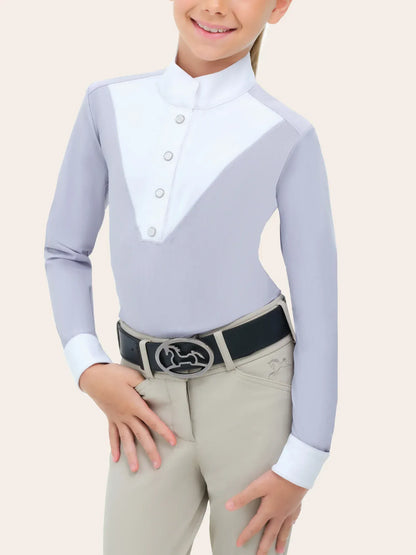 RJ Classics Kid's Show Shirt S (4-6) / Lavender RJ Classics- Brooke Jr Show Shirt equestrian team apparel online tack store mobile tack store custom farm apparel custom show stable clothing equestrian lifestyle horse show clothing riding clothes RJ Classics- Brooke Jr Show Shirt horses equestrian tack store