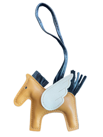 Barn Babe Equestrian charm Saddle/Tan/Black Pegasus Bag Charm equestrian team apparel online tack store mobile tack store custom farm apparel custom show stable clothing equestrian lifestyle horse show clothing riding clothes Pegasus Bag Charm horses equestrian tack store