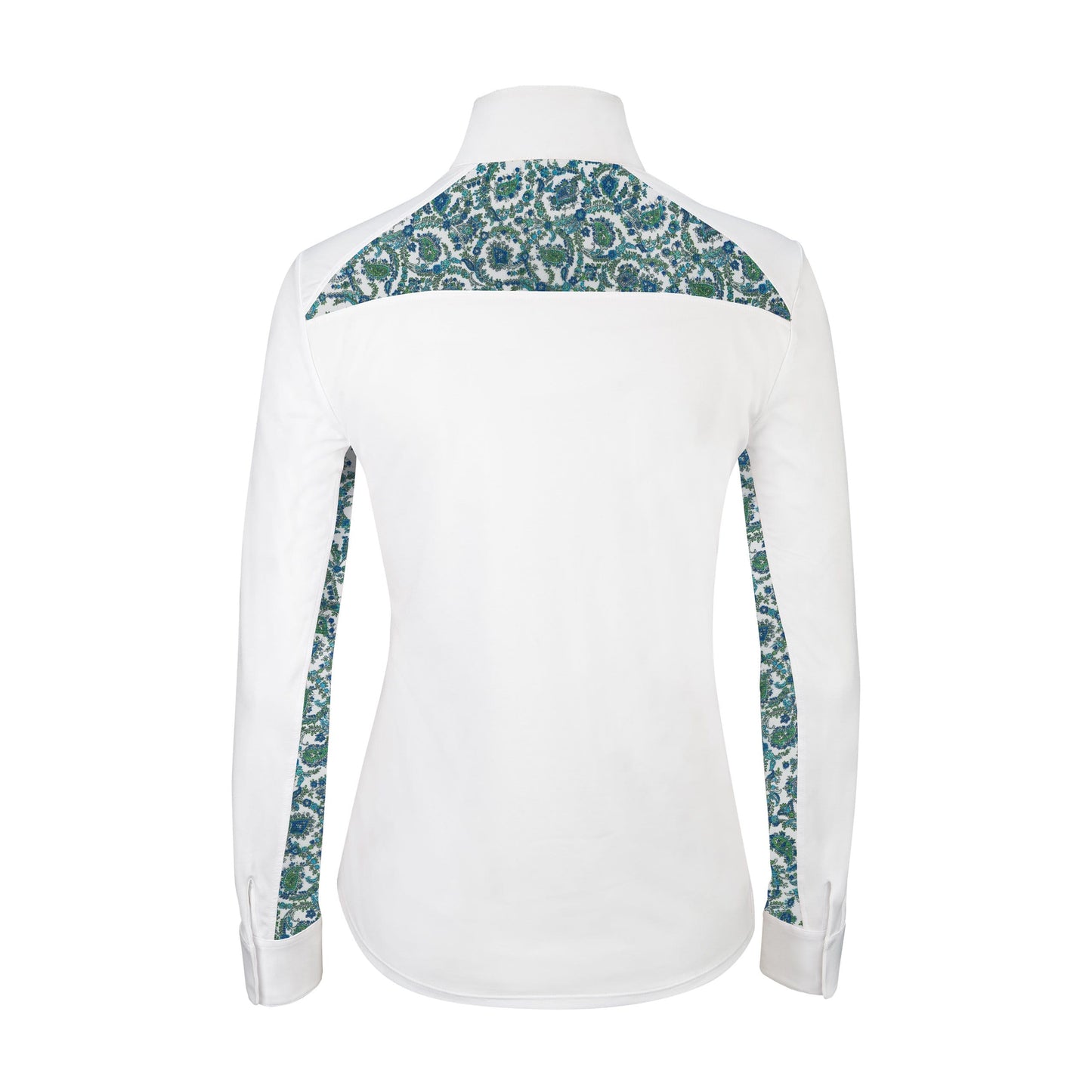 RJ Classics Show Shirt Teal Paisley RJ Classics- Carly Show Shirt (XXL) equestrian team apparel online tack store mobile tack store custom farm apparel custom show stable clothing equestrian lifestyle horse show clothing riding clothes RJ Classics- Carly Show Shirt (XXL) horses equestrian tack store