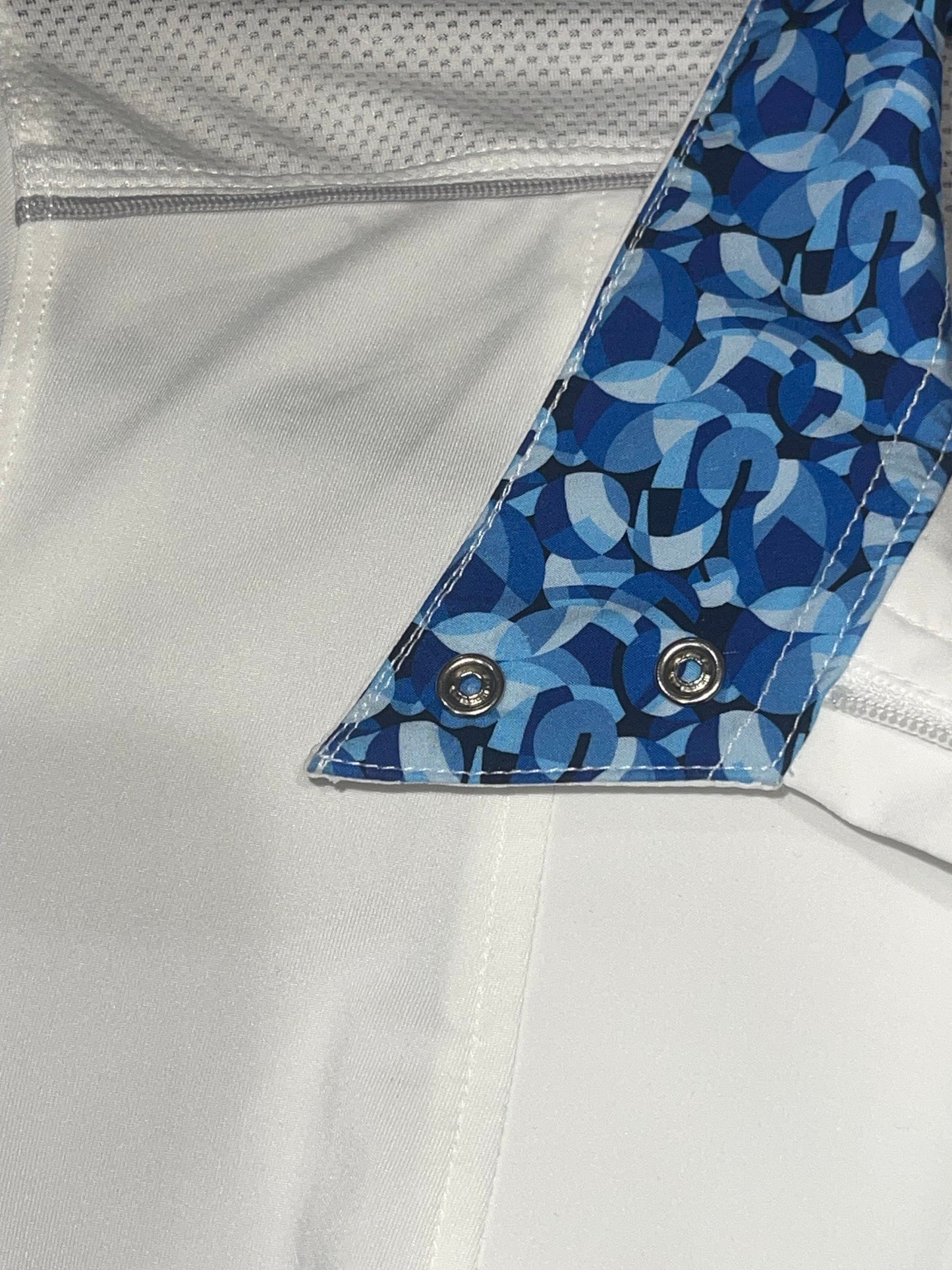 Chestnut Bay Show Shirt White/Blue Prisim / M Chestnut Bay- Show Shirt (Long Sleeve 2) equestrian team apparel online tack store mobile tack store custom farm apparel custom show stable clothing equestrian lifestyle horse show clothing riding clothes Chestnut Bay- Show Shirt (Long Sleeve 2) horses equestrian tack store