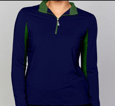 EIS Youth Shirt Navy/Green EIS- Sun Shirts Youth Medium 6-8 equestrian team apparel online tack store mobile tack store custom farm apparel custom show stable clothing equestrian lifestyle horse show clothing riding clothes ETA Kids Equestrian Fashion | EIS Sun Shirts horses equestrian tack store