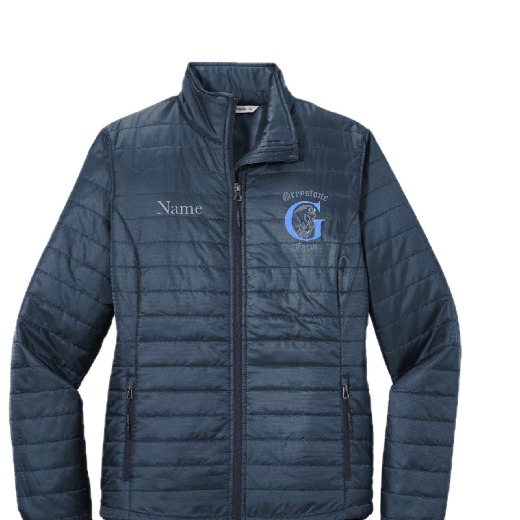 Equestrian Team Apparel Greystone Farm Puffy Jacket equestrian team apparel online tack store mobile tack store custom farm apparel custom show stable clothing equestrian lifestyle horse show clothing riding clothes horses equestrian tack store