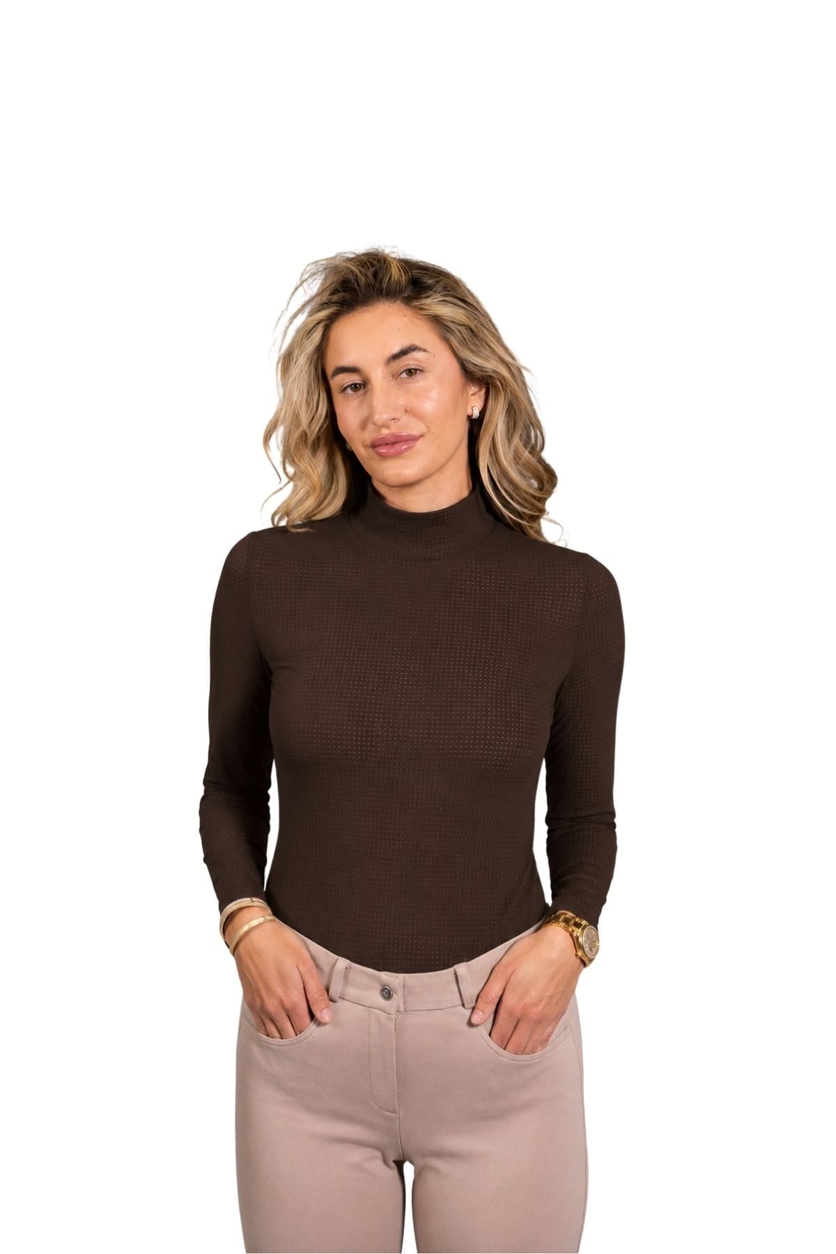 Equisite Elements of Style Schooling Shirt Equisite Elements- Alesia High Collar Technical Top equestrian team apparel online tack store mobile tack store custom farm apparel custom show stable clothing equestrian lifestyle horse show clothing riding clothes Equisite Elements- Alesia High Collar Technical Top horses equestrian tack store