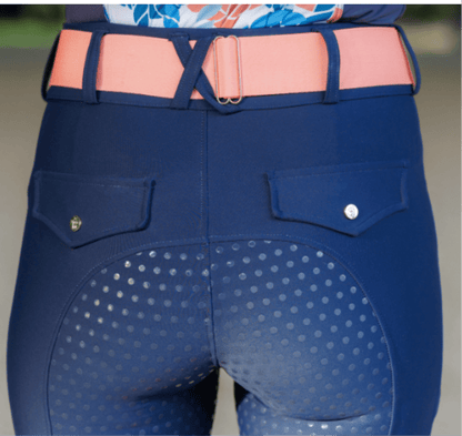 Novella Equestrian Apparel & Accessories XS / Navy Novella Equestrian- Always Fits Full Seat Breech equestrian team apparel online tack store mobile tack store custom farm apparel custom show stable clothing equestrian lifestyle horse show clothing riding clothes horses equestrian tack store