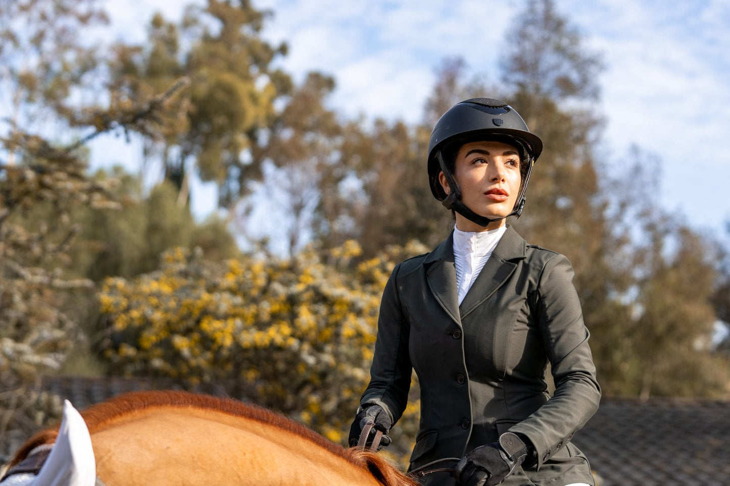 Hannah Childs Show Shirt Hannah Childs- Ellie Pleated Show Shirt (Long Sleeve) equestrian team apparel online tack store mobile tack store custom farm apparel custom show stable clothing equestrian lifestyle horse show clothing riding clothes Hannah Childs- Ellie Pleated Show Shirt (Long Sleeve) horses equestrian tack store