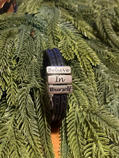 LILO Accessory Believe In Yourself / Navy Lilo- Bracelet Youth (Wynne) equestrian team apparel online tack store mobile tack store custom farm apparel custom show stable clothing equestrian lifestyle horse show clothing riding clothes Lilo- Bracelet Youth (Wynne) horses equestrian tack store