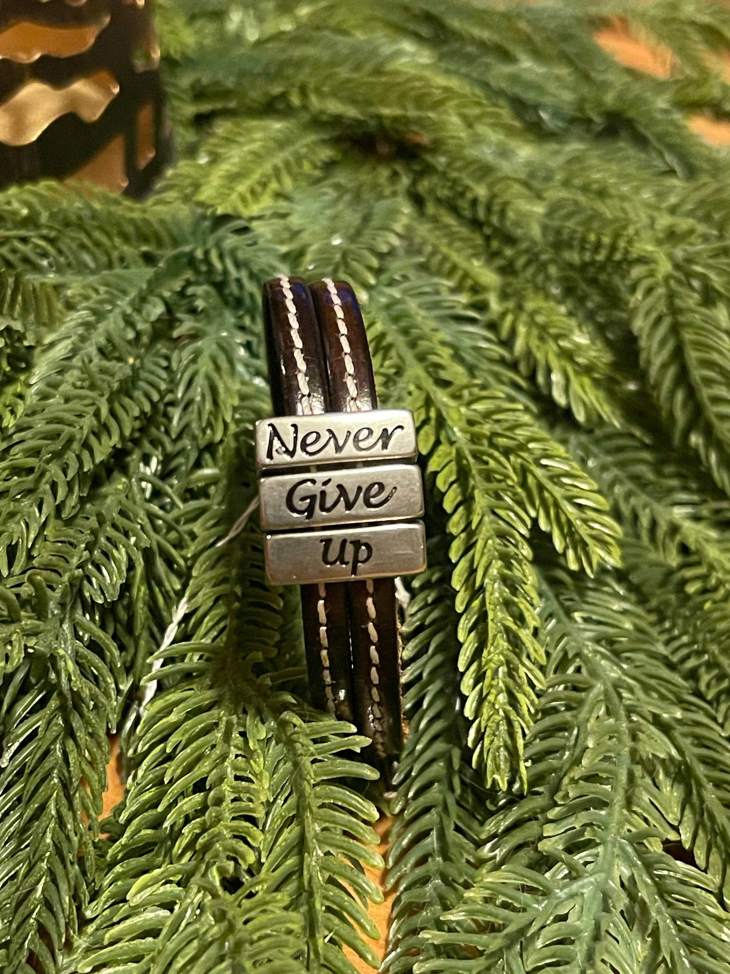 LILO Accessory Never Give Up / Brown Lilo- Bracelet Youth (Wynne) equestrian team apparel online tack store mobile tack store custom farm apparel custom show stable clothing equestrian lifestyle horse show clothing riding clothes Lilo- Bracelet Youth (Wynne) horses equestrian tack store