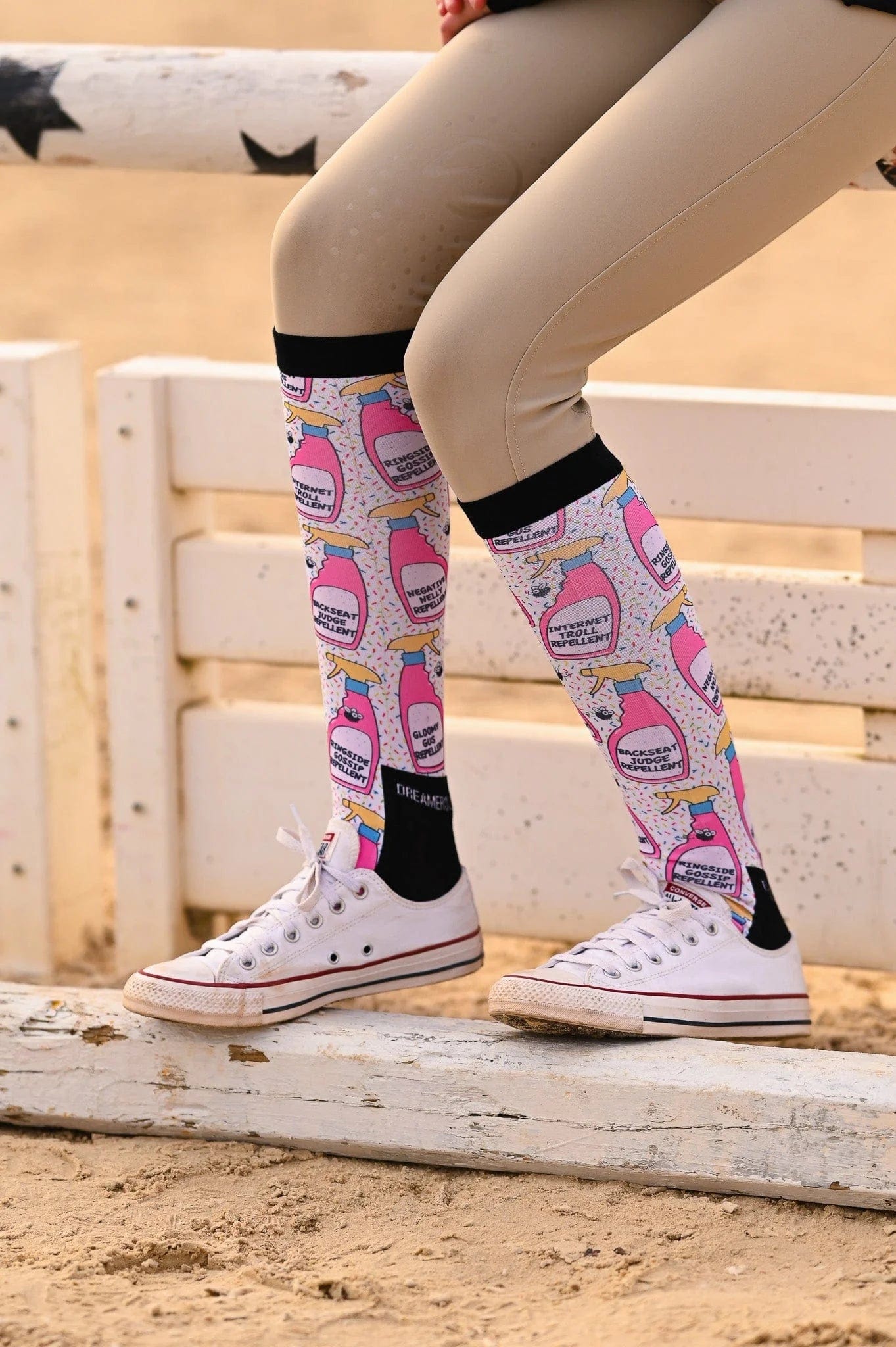 Dreamers & Schemers Socks Dreamers & Schemers- Bug Off equestrian team apparel online tack store mobile tack store custom farm apparel custom show stable clothing equestrian lifestyle horse show clothing riding clothes horses equestrian tack store