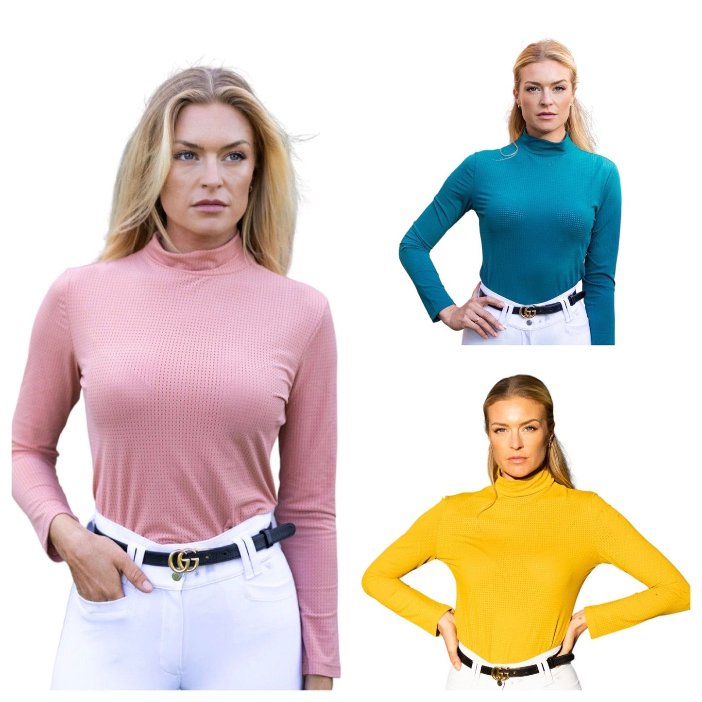 Equisite Elements of Style Women's Shirt Equisite Elements- Alesia High Collar Technical Top equestrian team apparel online tack store mobile tack store custom farm apparel custom show stable clothing equestrian lifestyle horse show clothing riding clothes horses equestrian tack store