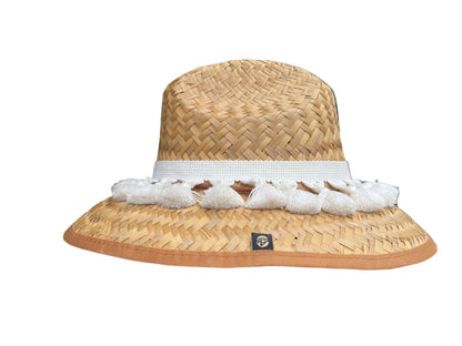 Island Girl Hats White (Small Brim) Island Girl Hats- Tassels equestrian team apparel online tack store mobile tack store custom farm apparel custom show stable clothing equestrian lifestyle horse show clothing riding clothes horses equestrian tack store