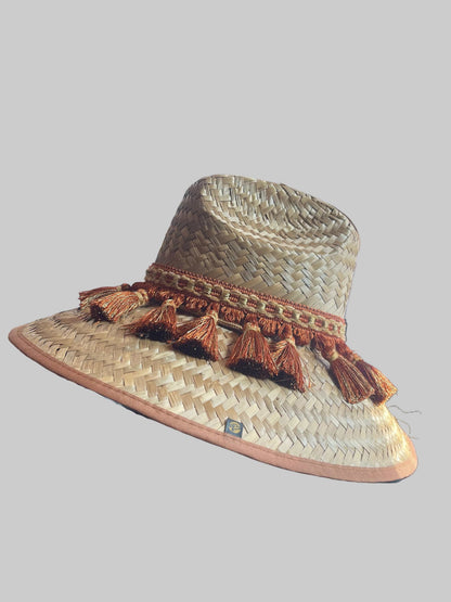 Island Girl Hats Hats Rust/Beige / Regular Brim Island Girl Hats- Tassels equestrian team apparel online tack store mobile tack store custom farm apparel custom show stable clothing equestrian lifestyle horse show clothing riding clothes Island Girl Hats- Tassels horses equestrian tack store