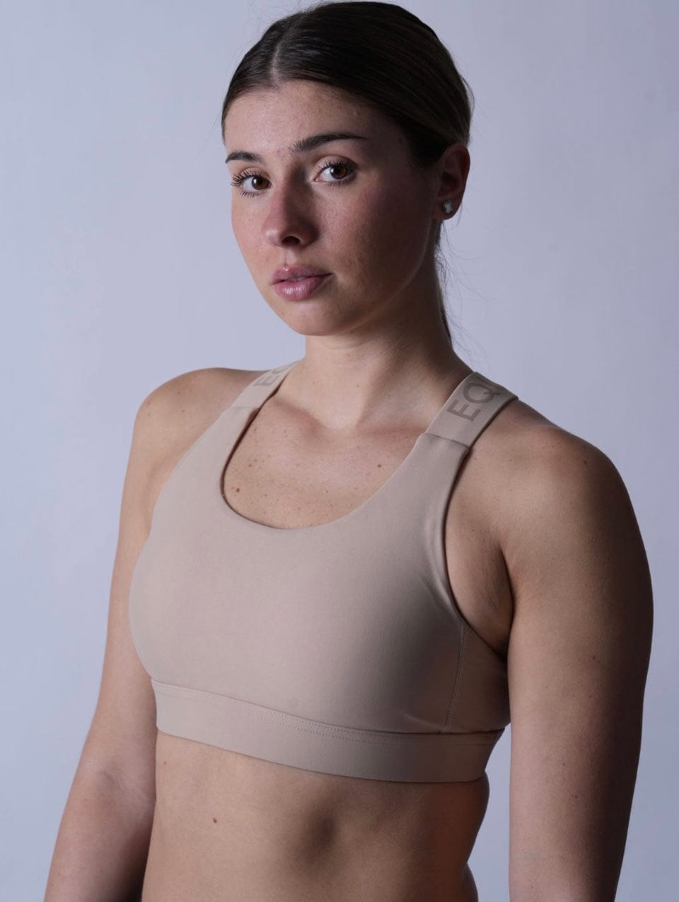 EquestrianClub Bras XS / Nude EquestrianClub- Logo Sports Bra equestrian team apparel online tack store mobile tack store custom farm apparel custom show stable clothing equestrian lifestyle horse show clothing riding clothes horses equestrian tack store