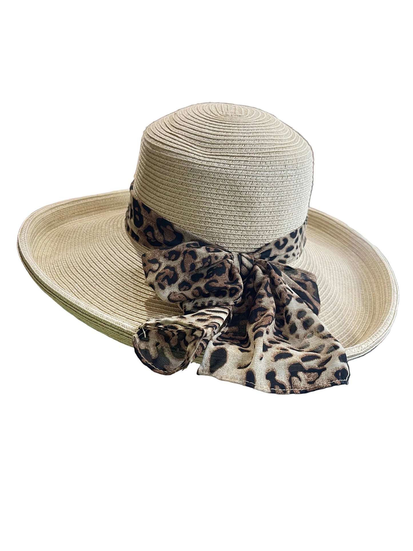 Island Girl Hats Sun Hat Island Girl Hats- Paper Braid Rolled Brim (Cheetah) equestrian team apparel online tack store mobile tack store custom farm apparel custom show stable clothing equestrian lifestyle horse show clothing riding clothes Island Girl Hats- Paper Braid Rolled Brim (Cheetah) horses equestrian tack store