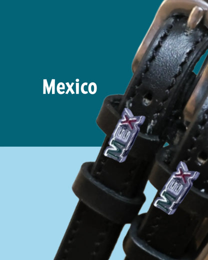 ManeJane Spur Straps Spur Straps- Flag (Mexico) equestrian team apparel online tack store mobile tack store custom farm apparel custom show stable clothing equestrian lifestyle horse show clothing riding clothes ManeJane Frogger Spur Straps horses equestrian tack store