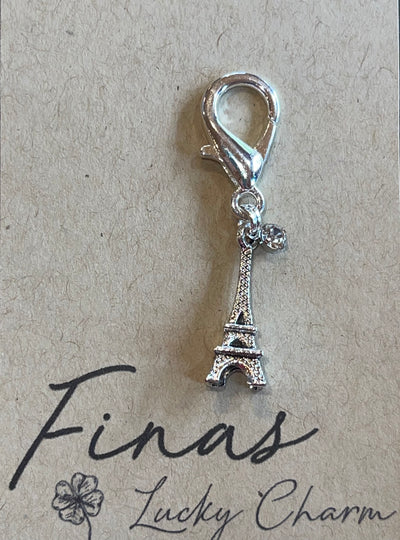 Fina's Lucky Charm charm Eiffel Tower w/Diamond (3D) Fina's Lucky Charm equestrian team apparel online tack store mobile tack store custom farm apparel custom show stable clothing equestrian lifestyle horse show clothing riding clothes horses equestrian tack store