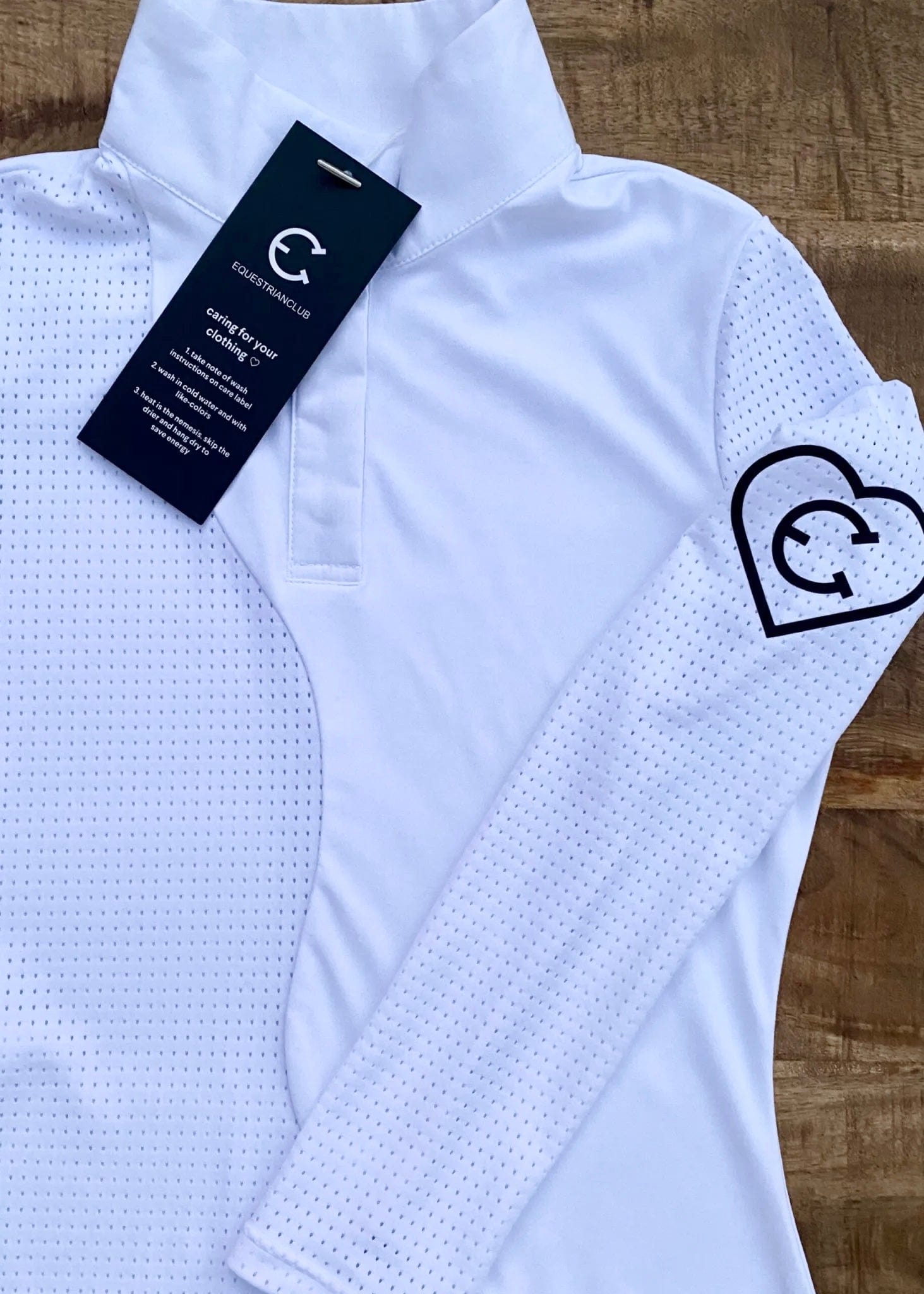 EquestrianClub Training Shirt White/White / XXXS EquestrianClub- Lil Leena Show Top equestrian team apparel online tack store mobile tack store custom farm apparel custom show stable clothing equestrian lifestyle horse show clothing riding clothes horses equestrian tack store