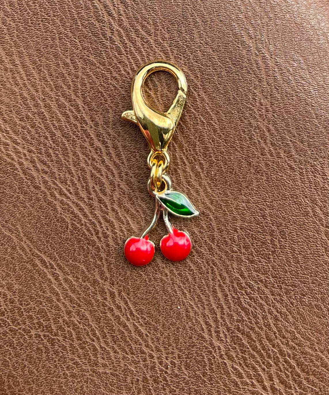 Fina's Lucky Charm charm Cherries Fina's Lucky Charm equestrian team apparel online tack store mobile tack store custom farm apparel custom show stable clothing equestrian lifestyle horse show clothing riding clothes horses equestrian tack store