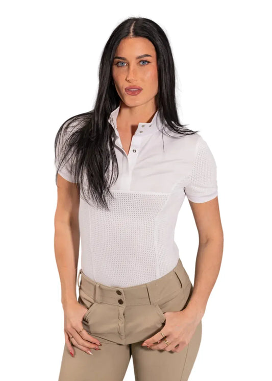 Equisite Elements of Style women's show shirt Equisite Elements- Genevieve Snap Collar equestrian team apparel online tack store mobile tack store custom farm apparel custom show stable clothing equestrian lifestyle horse show clothing riding clothes Equisite Elements- Genevieve Snap Collar horses equestrian tack store