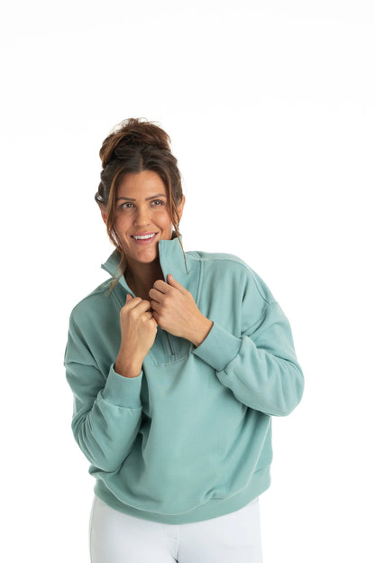 Hannah Childs- Charlie 1/4 Zip Warm Up Sweater