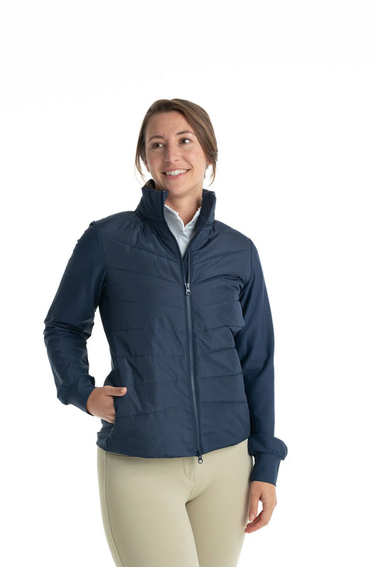 Hannah Childs Jacket Midnight / XS Hannah Childs- Charlotte Insulated Warm Up Jacket equestrian team apparel online tack store mobile tack store custom farm apparel custom show stable clothing equestrian lifestyle horse show clothing riding clothes Hannah Childs- Charlotte Insulated Warm Up Jacket horses equestrian tack store