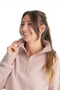 Hannah Childs Show Shirt Misted Rose / XS Hannah Childs- Charlie 1/4 Zip Warm Up Sweater equestrian team apparel online tack store mobile tack store custom farm apparel custom show stable clothing equestrian lifestyle horse show clothing riding clothes Hannah Childs- Charlie 1/4 Zip Warm Up Sweater horses equestrian tack store