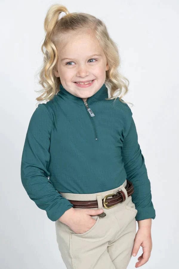 EIS Youth Shirt M / Hunter Green EIS 2.0-Youth Sunshirts Medium equestrian team apparel online tack store mobile tack store custom farm apparel custom show stable clothing equestrian lifestyle horse show clothing riding clothes ETA Kids Equestrian Fashion | EIS Sun Shirts horses equestrian tack store
