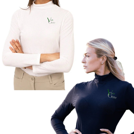 Equestrian Team Apparel Van Gilder- Perforated Mock equestrian team apparel online tack store mobile tack store custom farm apparel custom show stable clothing equestrian lifestyle horse show clothing riding clothes Van Gilder- Perforated Mock horses equestrian tack store