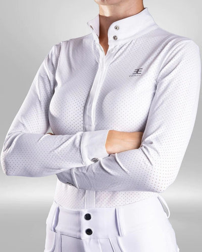Equestly Women's Shirt Equestly- Elite Micro Tech Show Shirt equestrian team apparel online tack store mobile tack store custom farm apparel custom show stable clothing equestrian lifestyle horse show clothing riding clothes horses equestrian tack store