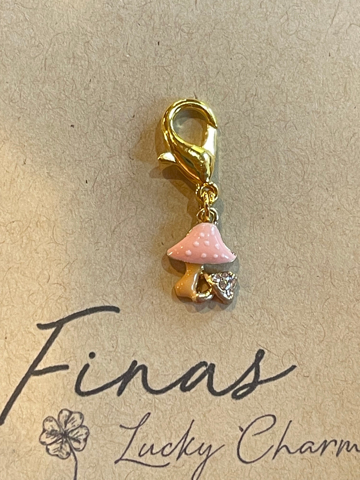 Fina's Lucky Charm charm Mushrooms Fina's Lucky Charm equestrian team apparel online tack store mobile tack store custom farm apparel custom show stable clothing equestrian lifestyle horse show clothing riding clothes horses equestrian tack store