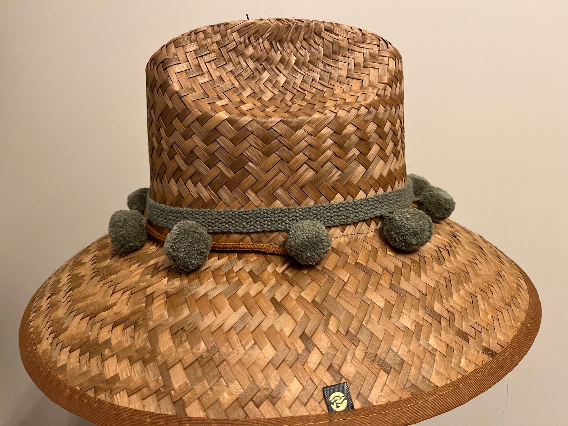 Island Girl Sun Hat Olive / Regular Brim Island Girl Hats- Pom Pom equestrian team apparel online tack store mobile tack store custom farm apparel custom show stable clothing equestrian lifestyle horse show clothing riding clothes horses equestrian tack store