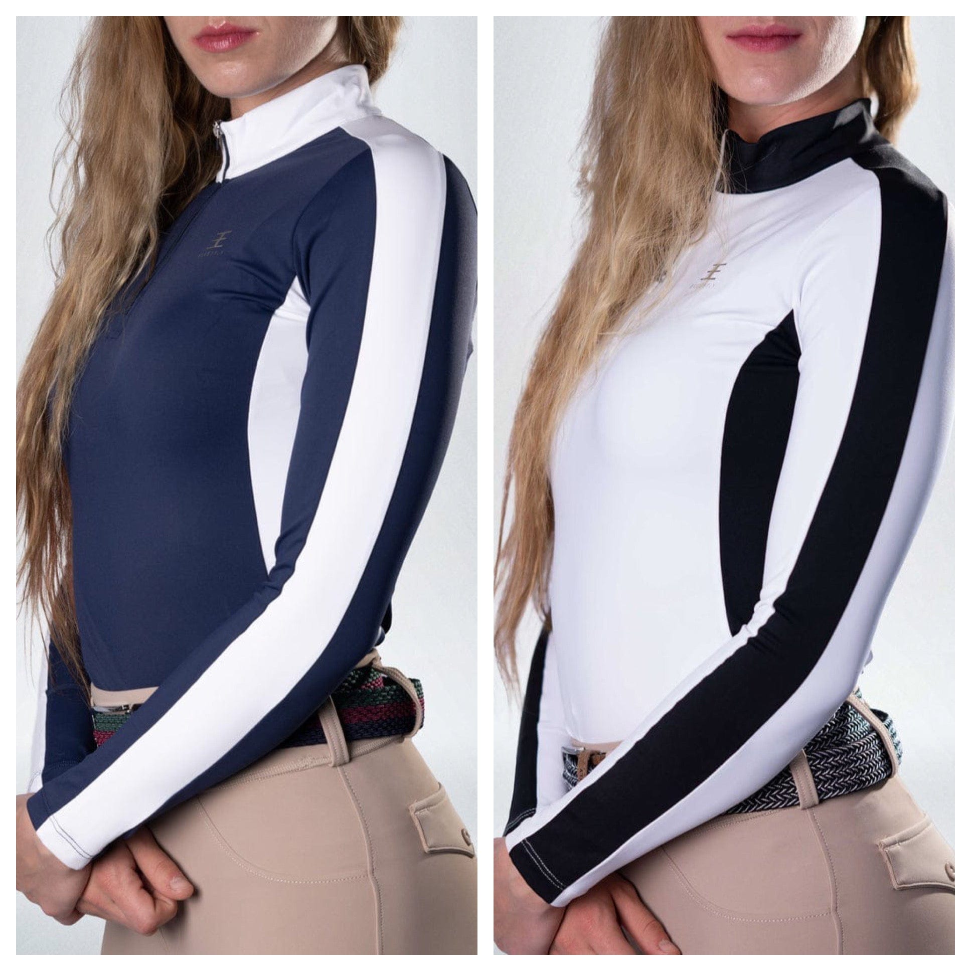 Equestly Women's Shirt Equestly- Two Toned Quarter Zip equestrian team apparel online tack store mobile tack store custom farm apparel custom show stable clothing equestrian lifestyle horse show clothing riding clothes horses equestrian tack store