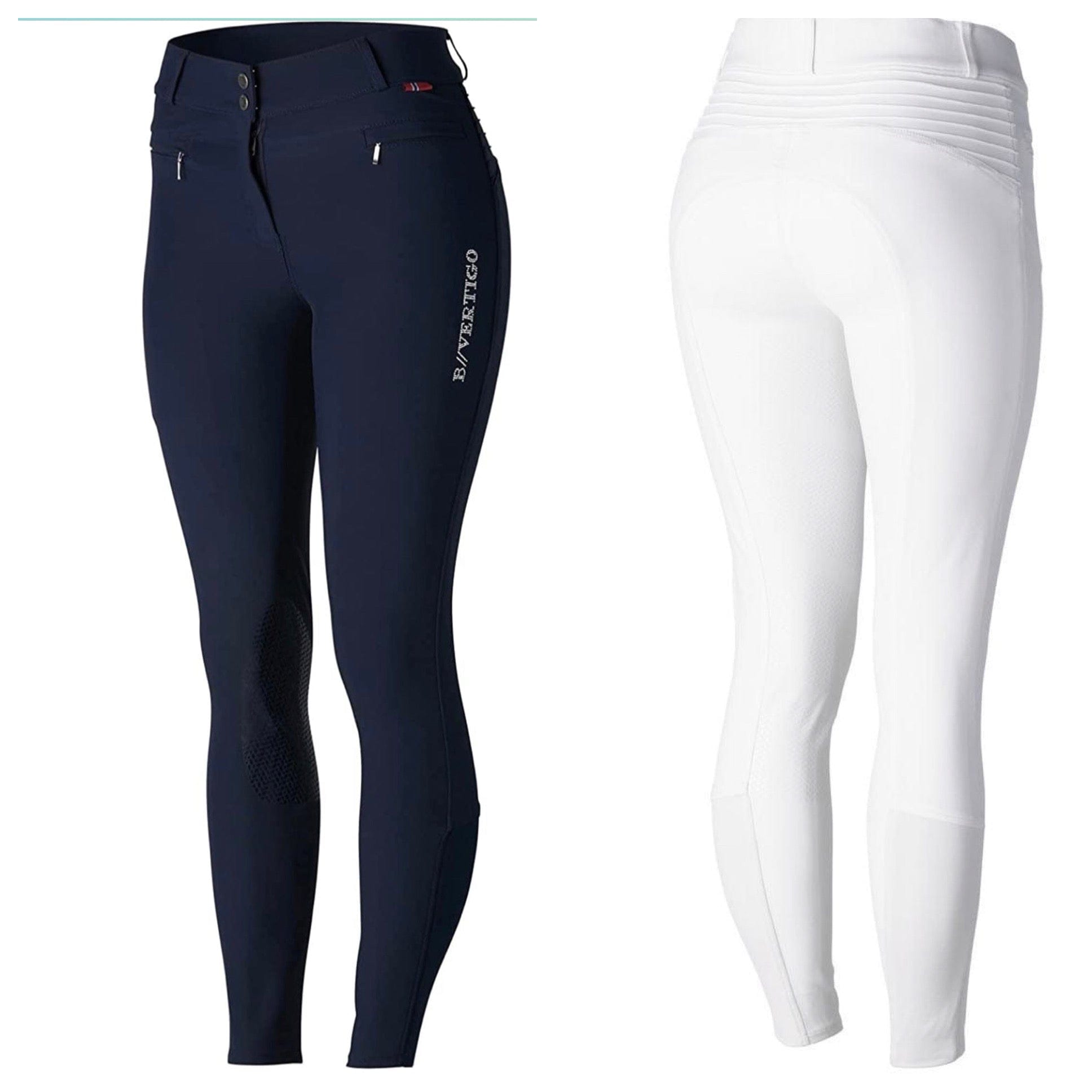 Navy Lux  Full Seat or Knee Patch Breech (zip-up)