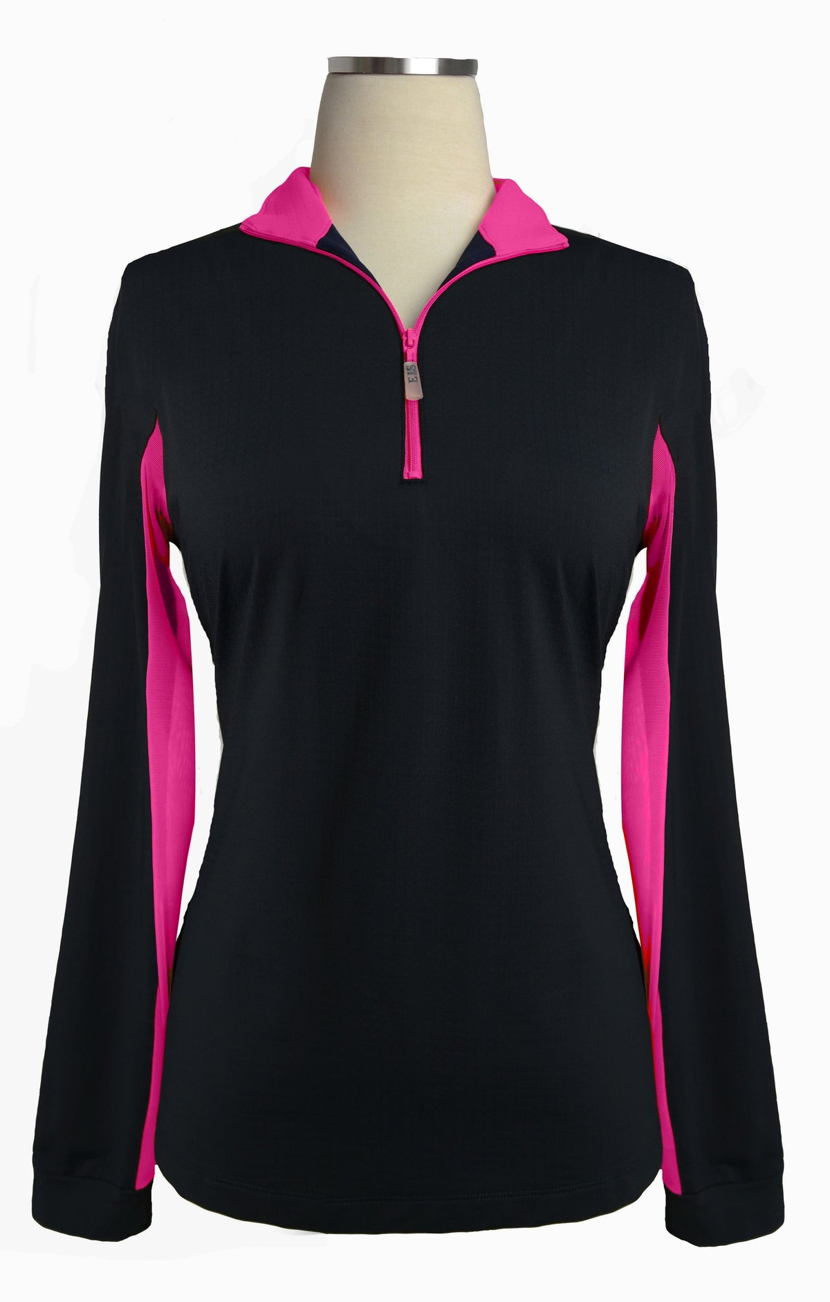 EIS Custom Team Shirts Black/Hot Pink EIS- Sunshirts (L) equestrian team apparel online tack store mobile tack store custom farm apparel custom show stable clothing equestrian lifestyle horse show clothing riding clothes horses equestrian tack store