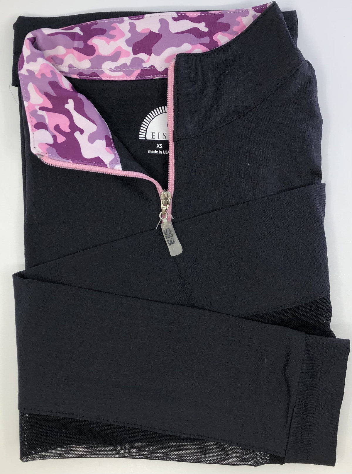 EIS Custom Team Shirts Black/Pink Camo EIS- Sunshirts (S) equestrian team apparel online tack store mobile tack store custom farm apparel custom show stable clothing equestrian lifestyle horse show clothing riding clothes horses equestrian tack store