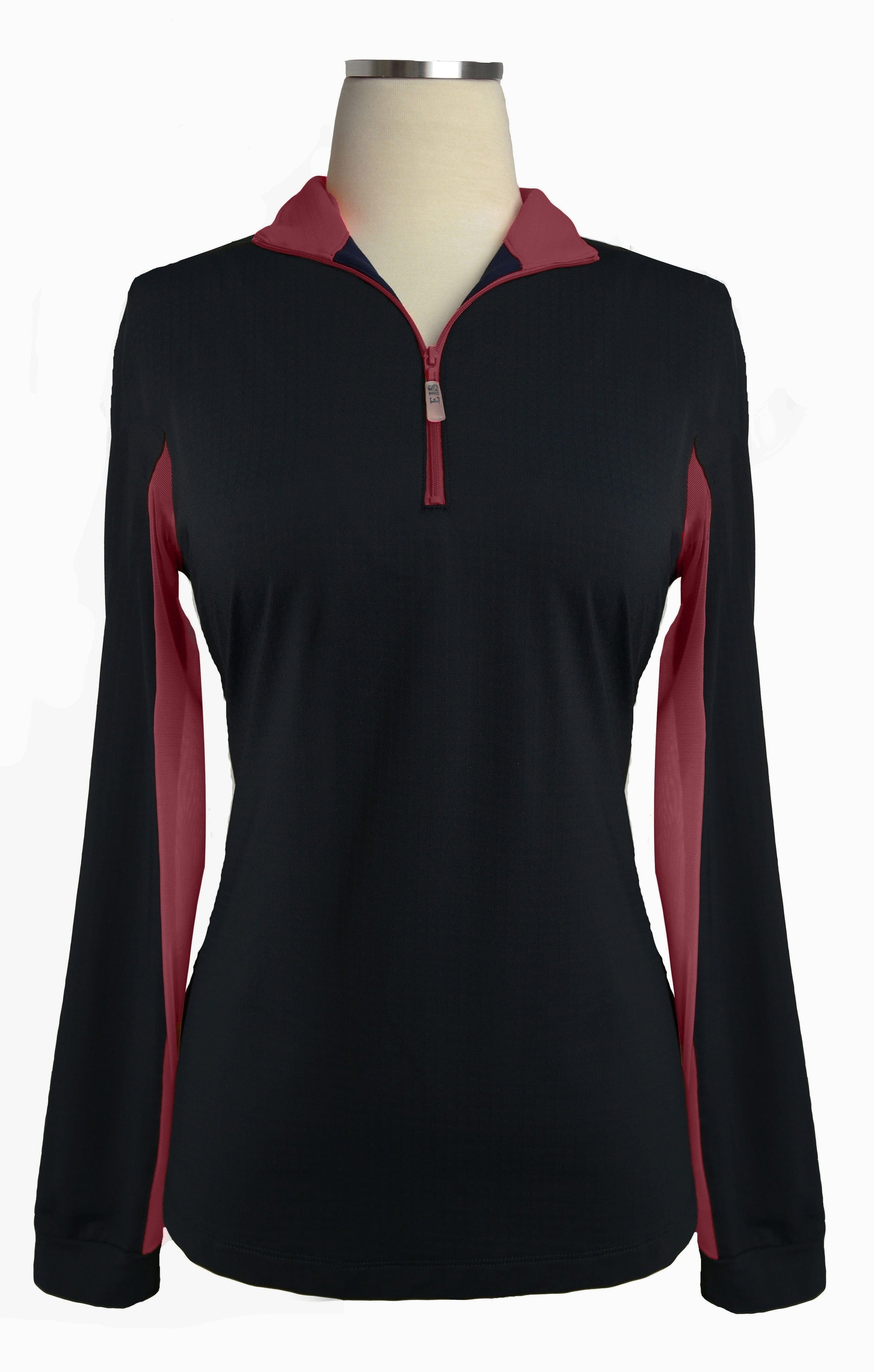 EIS Custom Team Shirts Black/Maroon EIS- Sunshirts (L) equestrian team apparel online tack store mobile tack store custom farm apparel custom show stable clothing equestrian lifestyle horse show clothing riding clothes horses equestrian tack store