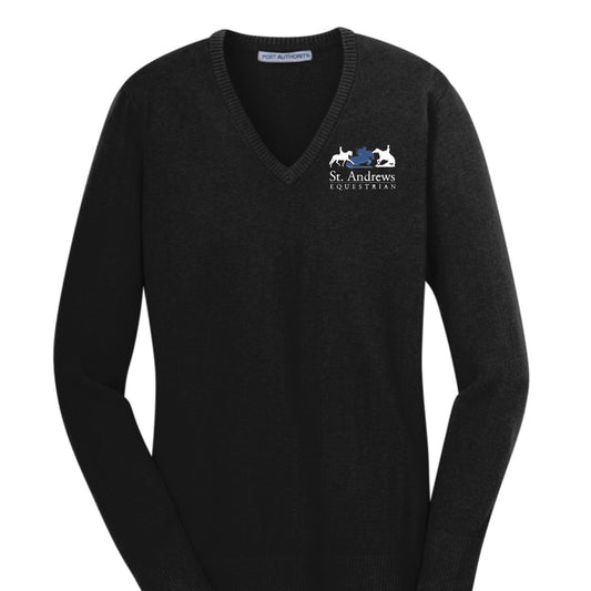 Equestrian Team Apparel St. Andrews Equestrian Ladies V Neck Sweater equestrian team apparel online tack store mobile tack store custom farm apparel custom show stable clothing equestrian lifestyle horse show clothing riding clothes horses equestrian tack store