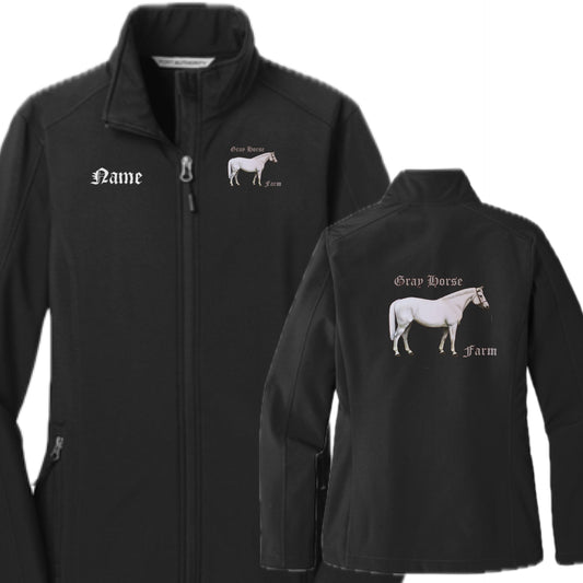 Equestrian Team Apparel XS / Ladies Grey Horse Farm - Shell Jacket equestrian team apparel online tack store mobile tack store custom farm apparel custom show stable clothing equestrian lifestyle horse show clothing riding clothes Grey Horse Farm - Shell Jacket horses equestrian tack store