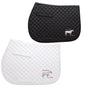 Equestrian Team Apparel White Grey Horse Farm - Saddle Pads equestrian team apparel online tack store mobile tack store custom farm apparel custom show stable clothing equestrian lifestyle horse show clothing riding clothes Grey Horse Farm - Saddle Pads horses equestrian tack store