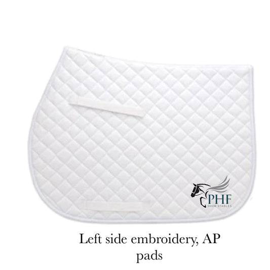 Equestrian Team Apparel Pegasus Hill Farm Saddle Pad equestrian team apparel online tack store mobile tack store custom farm apparel custom show stable clothing equestrian lifestyle horse show clothing riding clothes horses equestrian tack store