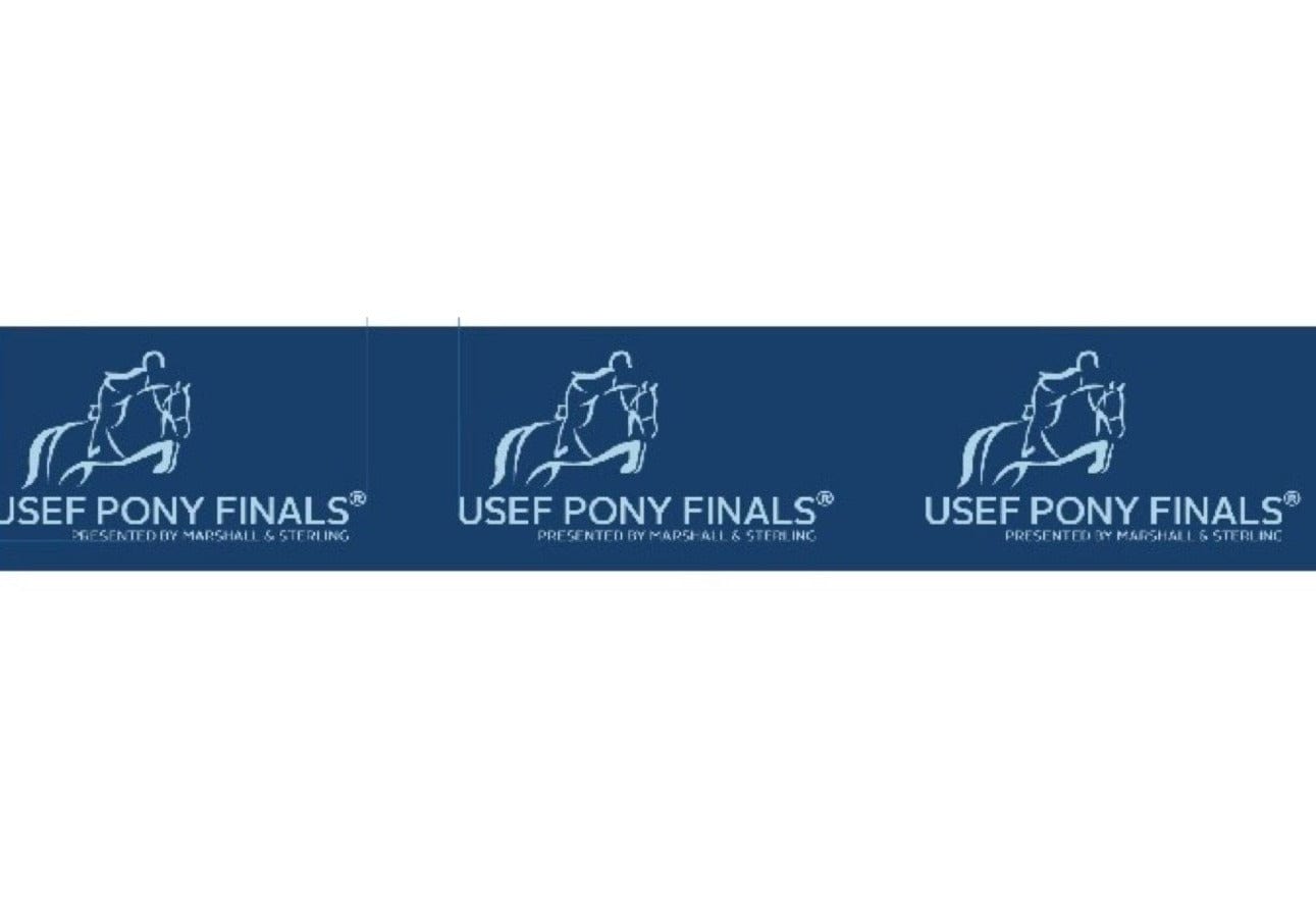 Pony Belts Co. Belts Stretch Belt- Pony Finals 2024  (Blue /Baby Blue 1.5") equestrian team apparel online tack store mobile tack store custom farm apparel custom show stable clothing equestrian lifestyle horse show clothing riding clothes horses equestrian tack store