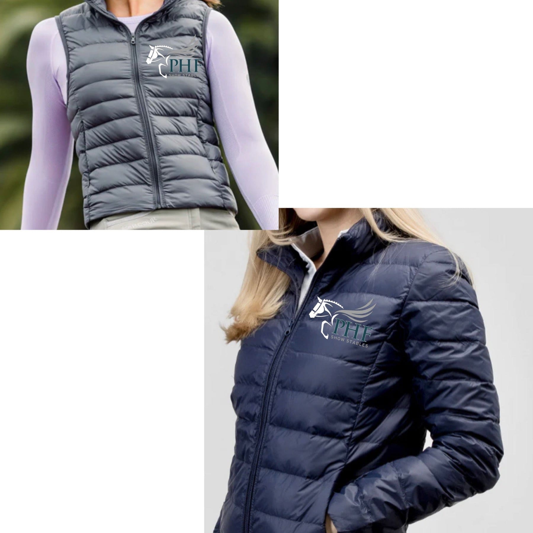 Pegasus Hill Farm- TKEQ Puffy Jacket & Vest XXL / Nickel Grey / Vest