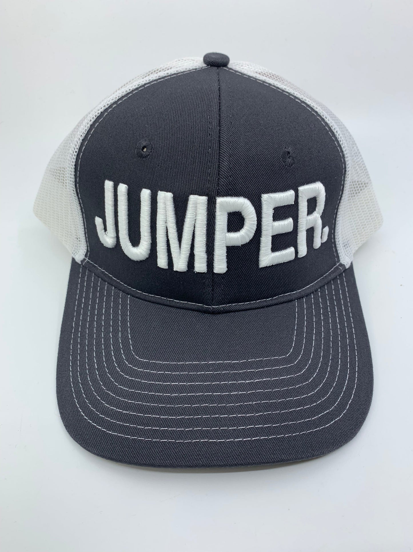 Equestrian Team Apparel Custom Team Hats Trucker Cap-JUMPER. equestrian team apparel online tack store mobile tack store custom farm apparel custom show stable clothing equestrian lifestyle horse show clothing riding clothes horses equestrian tack store