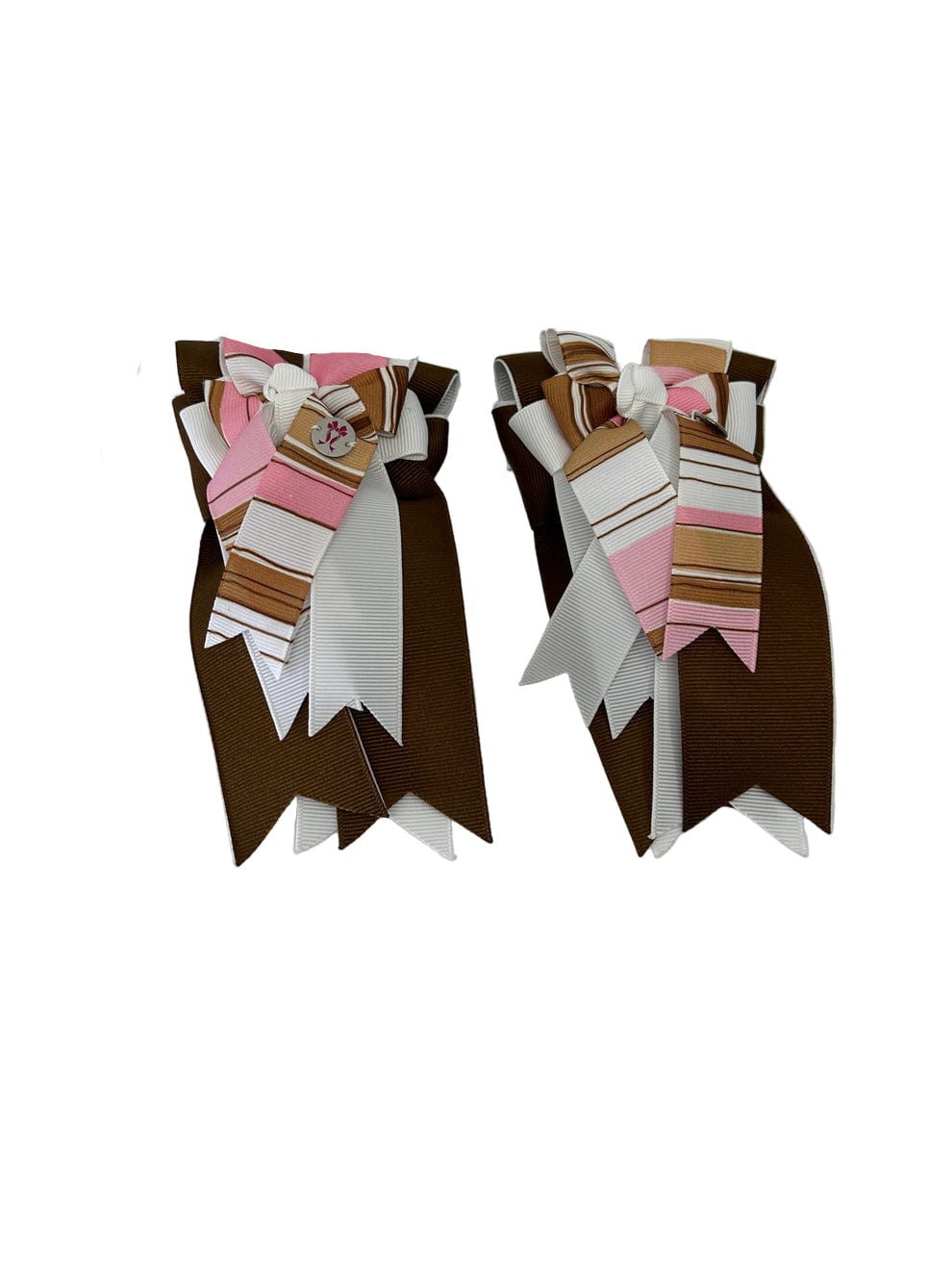 PonyTail Bows 3" Tails PonyTail Bows- Cool Shades (Chocolate) equestrian team apparel online tack store mobile tack store custom farm apparel custom show stable clothing equestrian lifestyle horse show clothing riding clothes PonyTail Bows | Equestrian Hair Accessories horses equestrian tack store