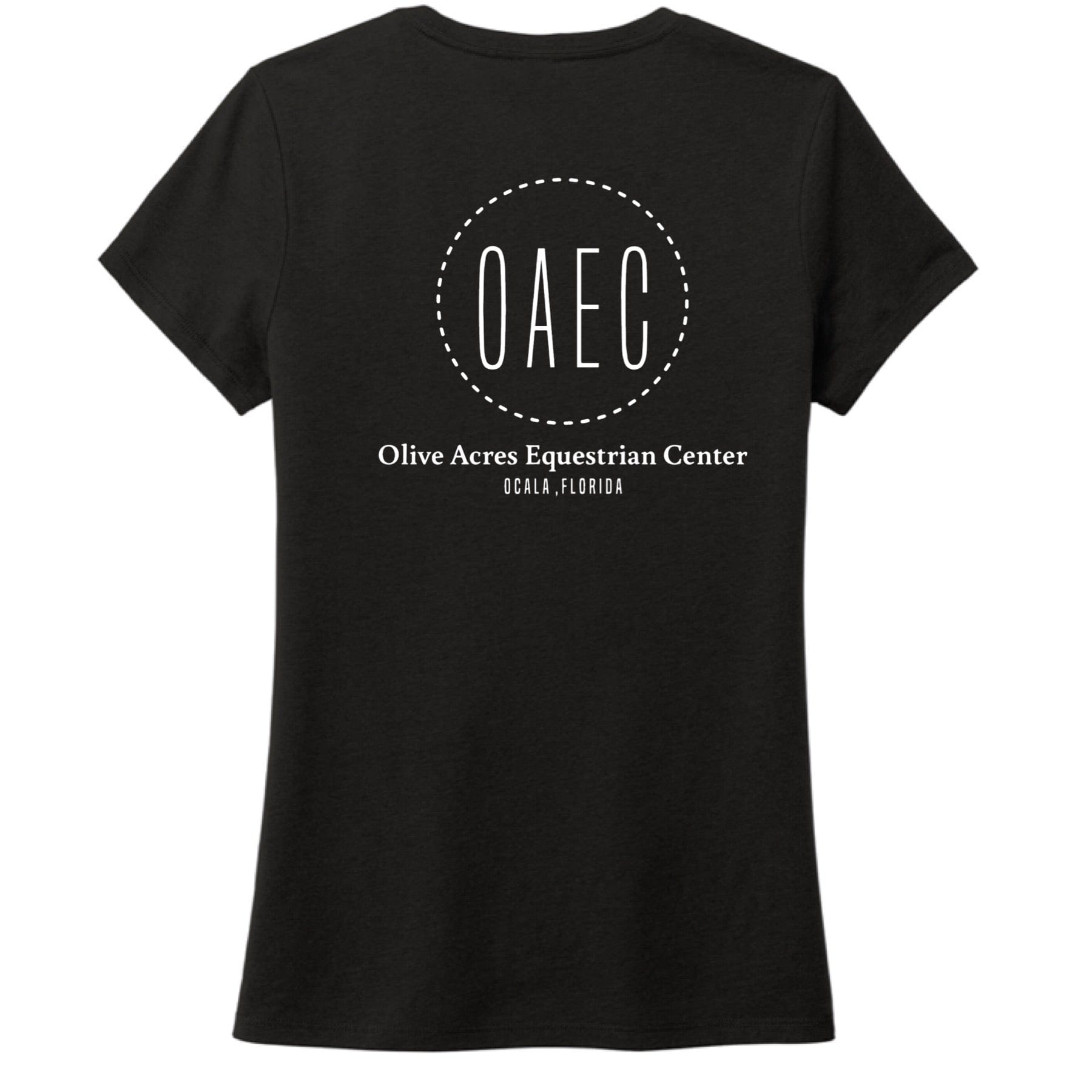 Equestrian Team Apparel Black / XS / Ladies Olive Acres Equestrian Center Tee Shirt equestrian team apparel online tack store mobile tack store custom farm apparel custom show stable clothing equestrian lifestyle horse show clothing riding clothes horses equestrian tack store