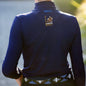 Equestrian Team Apparel XXS / Black / Back Hunter Ridge- Perforated Mock Shirt equestrian team apparel online tack store mobile tack store custom farm apparel custom show stable clothing equestrian lifestyle horse show clothing riding clothes Hunter Ridge- Perforated Mock Shirt horses equestrian tack store