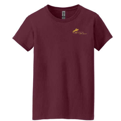 Equestrian Team Apparel Joyeux Show Stables- Ladies Tee Shirts equestrian team apparel online tack store mobile tack store custom farm apparel custom show stable clothing equestrian lifestyle horse show clothing riding clothes Joyeux Show Stables- Ladies Tee Shirts horses equestrian tack store