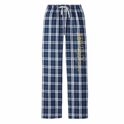 Equestrian Team Apparel Navy / XS / Ladies Joyeux Show Stables- Flannel Pants equestrian team apparel online tack store mobile tack store custom farm apparel custom show stable clothing equestrian lifestyle horse show clothing riding clothes Joyeux Show Stables- Flannel Pants horses equestrian tack store