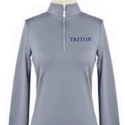 Equestrian Team Apparel Grey / YS Triton - Ladies and Youth Sun Shirts equestrian team apparel online tack store mobile tack store custom farm apparel custom show stable clothing equestrian lifestyle horse show clothing riding clothes Triton - Ladies and Youth Sun Shirts horses equestrian tack store