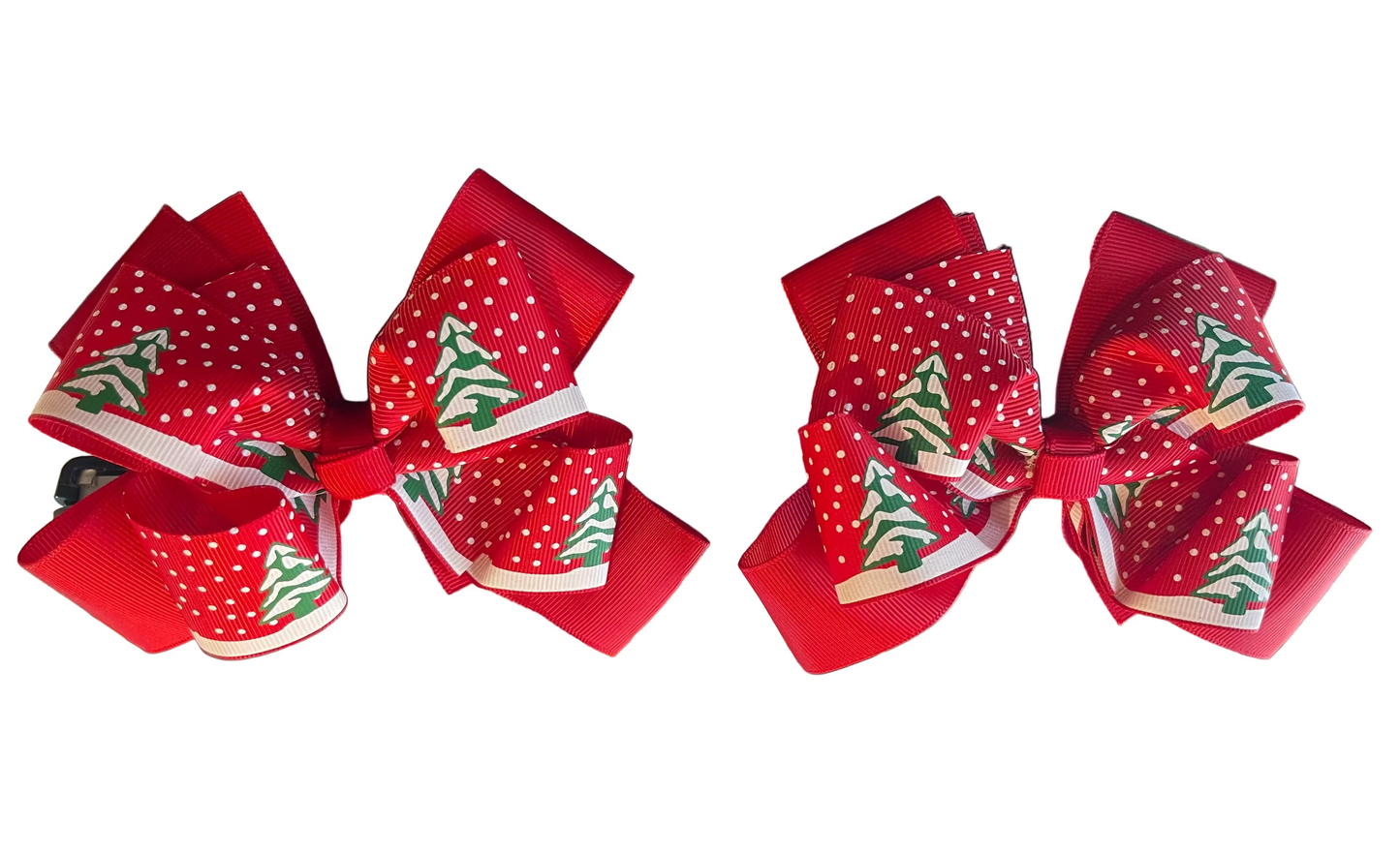 Ponytail Bows Online 3" Tails PonyTail Bows- Christmas Tree (No Tails) equestrian team apparel online tack store mobile tack store custom farm apparel custom show stable clothing equestrian lifestyle horse show clothing riding clothes PonyTail Bows- Christmas Tree (No Tails) horses equestrian tack store